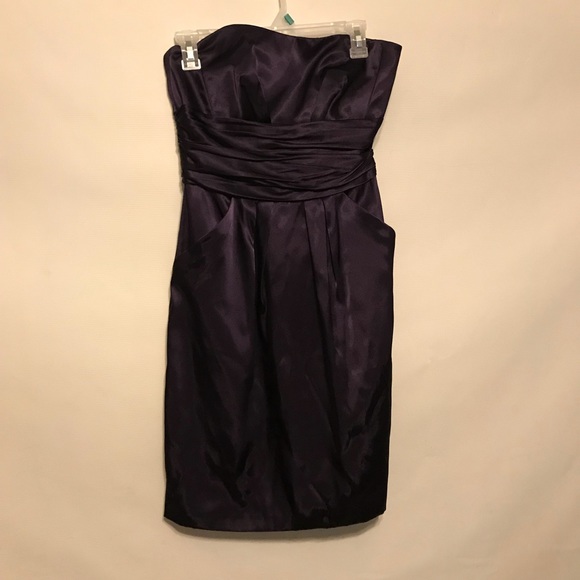 3/$25 David bridal purple strapless formal dress - Picture 2 of 6